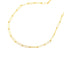 14k Yellow Gold Wire Paperclip Chain - Elegant Design