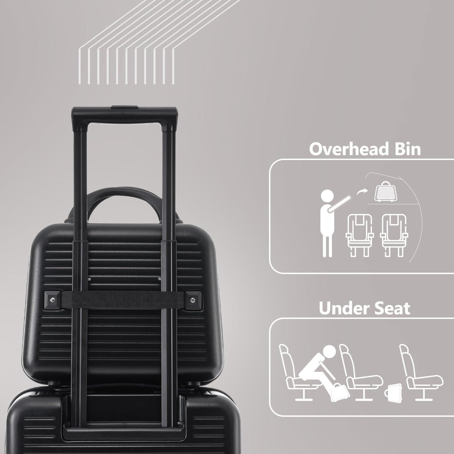 20-Inch Lightweight Carry-On Suitcase with USB Port