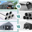Carport portátil resistente de 10x20 con ventanas enrollables