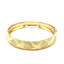 Brazalete de Patrón de Diamante de Textura Doble en Oro Amarillo de 10k