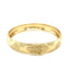 Brazalete de Patrón de Diamante de Textura Doble en Oro Amarillo de 10k