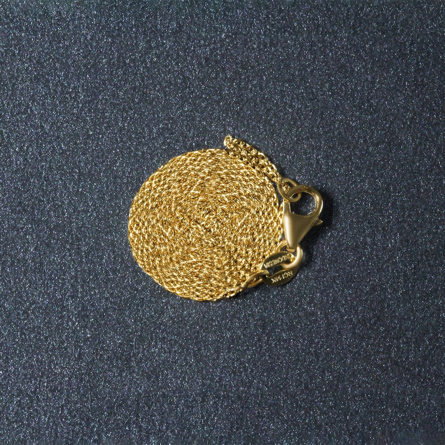 Chaîne en câble rond en or jaune 18 carats - 0,97 mm