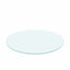 36" Inch Round Tempered Glass Table Top Clear Glass 1/4" Inch Thick Flat Polished Edge - Korvel