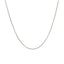 14k White Gold Round Cable Link Chain - 1.1mm