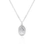 Gilded Virgin Mary necklace for women 925 sterling silver Virgin Mary coin collarbone chain - Korvel