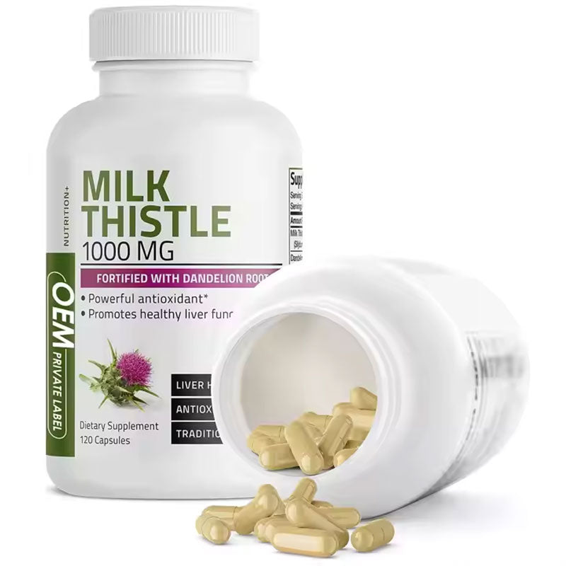 120 capsules of milk thistle grass dandelion root liver supplement - Korvel