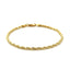 Bracelet en or jaune 10k avec motif en corde taillée en diamant - 2,75 mm