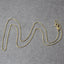 14k Yellow Gold Diamond Cut Cable Link Chain - 0.8mm