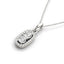 Elegant Two Stone Diamond Pendant in 14k White Gold