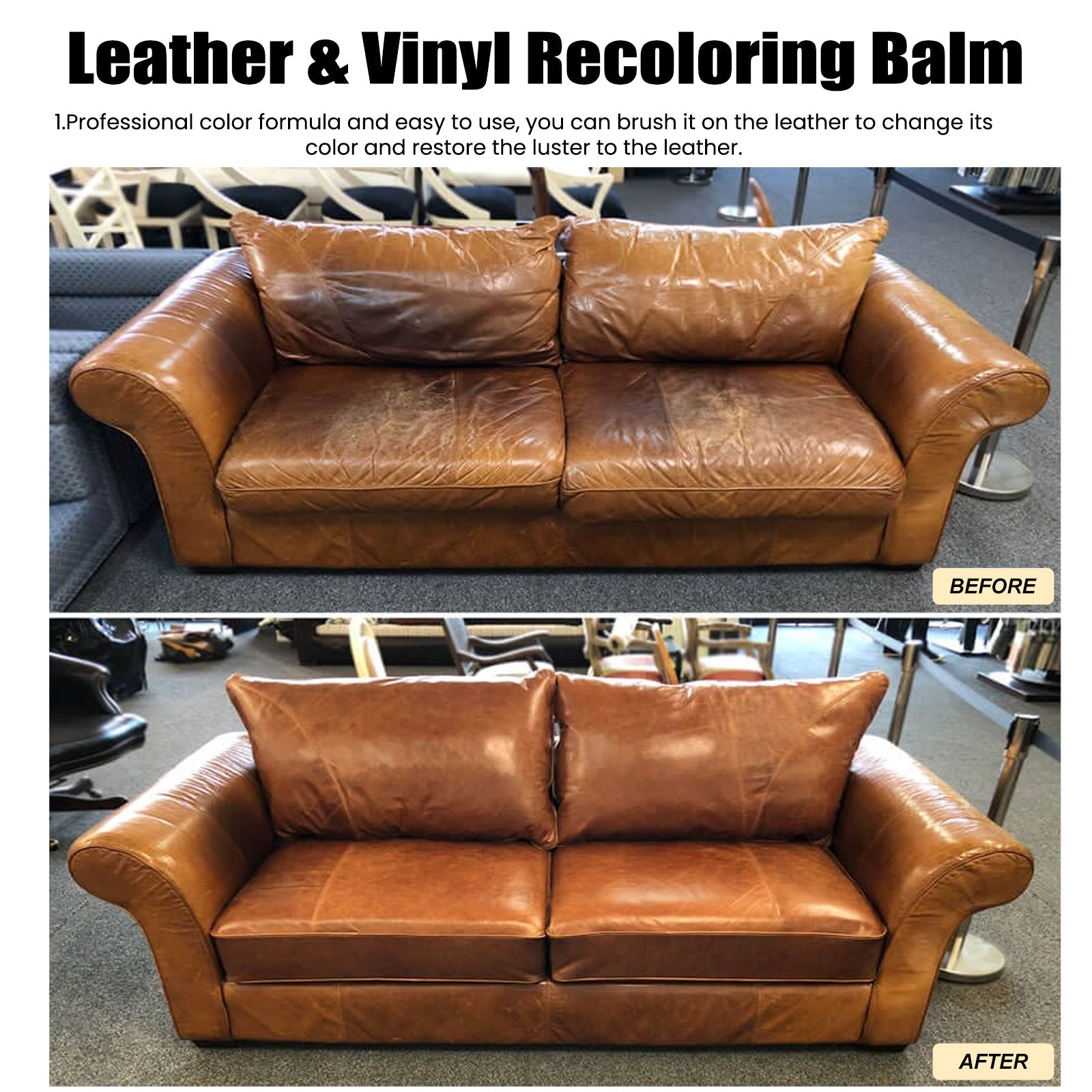Leather Toning Cream, Leather Complementary Cream Car Seat Leather Sofa Leather Shoes Refurbished Complementary Color - Korvel