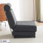 Single Sofa Chair Foldable Single Sofa Bed with Pillow,Portable Foldable Sofa Bed,Leisure Sofa Chair,Easy to Store, Dark Grey - Korvel