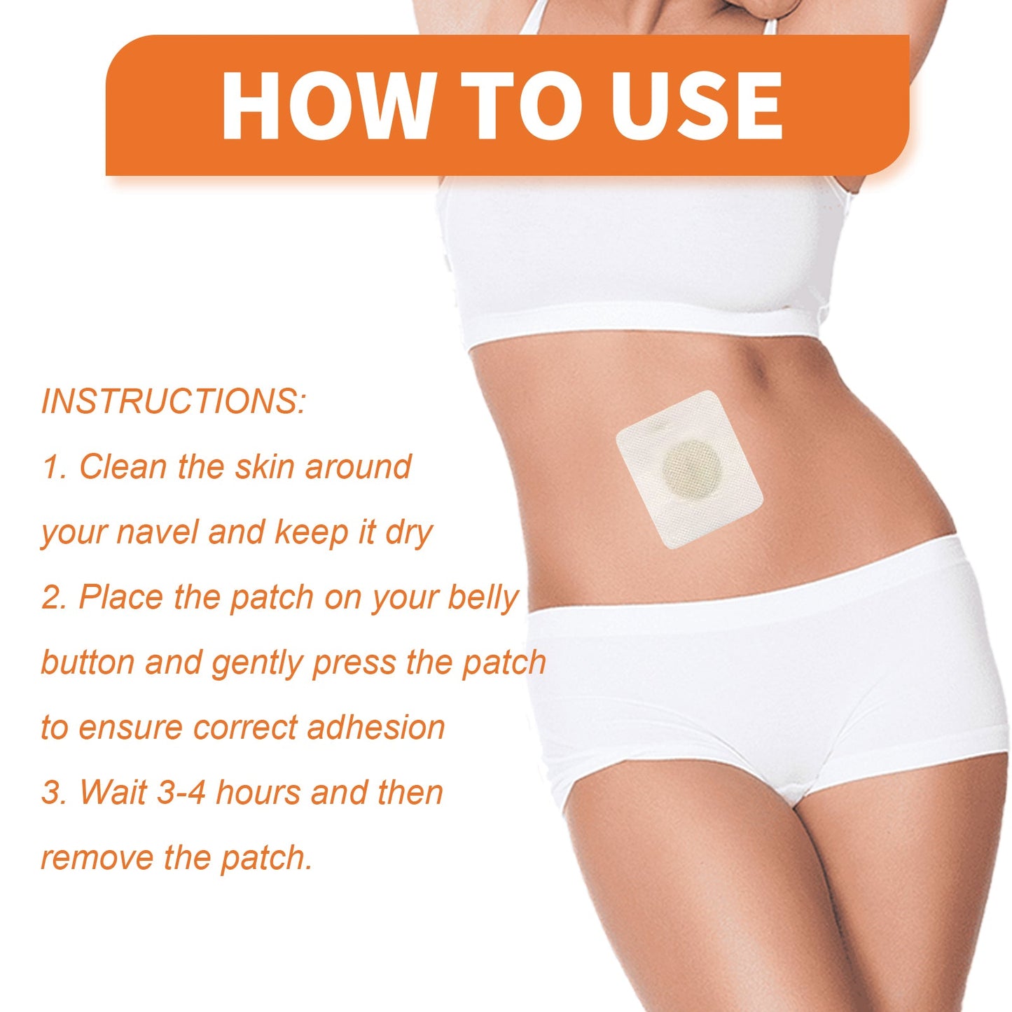 Bee-Venom Shaped Lymphatic Patch, Which Relieves Lymphatic Swelling And Tightenes Body And Arms - Meat Belly Button Patch - Korvel