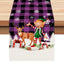 Christmas table flag holiday party restaurant decoration tablecloth linen checkered printed dining table tablecloth mat - Korvel
