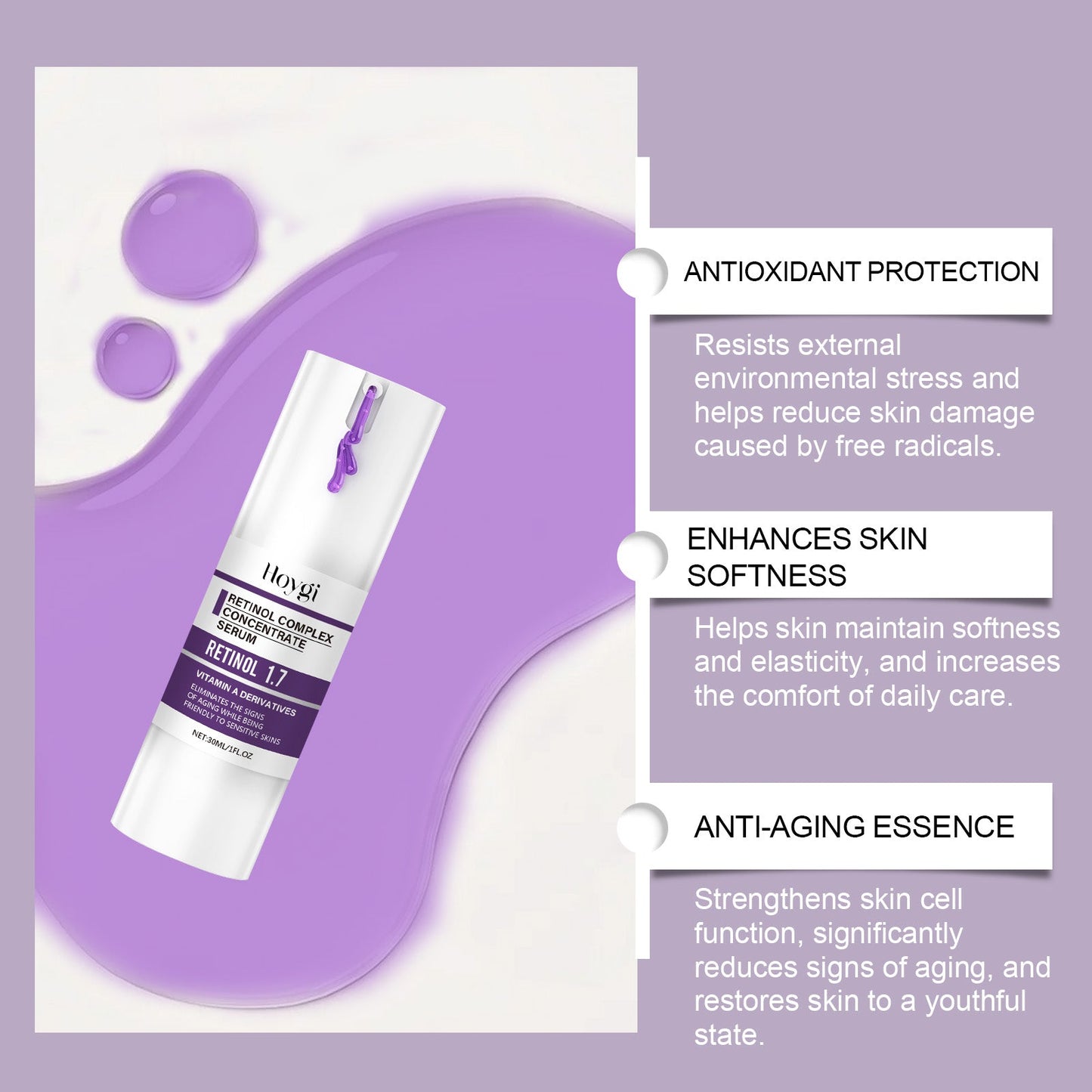 Retinol Facial Essence, Hydrates And Moisturizes Soft And Tender Skin For A Variety Of Skin Types - Korvel