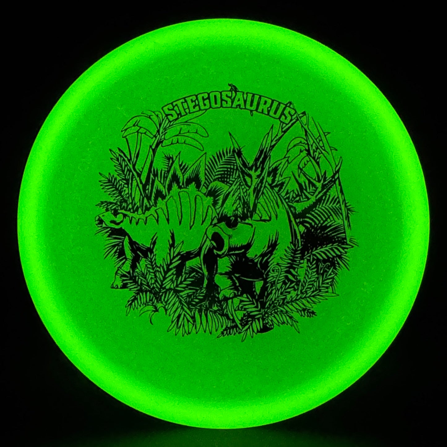 Glow Egg Shell Stegosaurus - Special Edition Disc Golf Disc