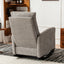 Accent Rocking Chair with Footrest High Back Rubber Wood Rocking Legs Bedroom Living Space - Korvel