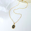 Geometric Jewelry Dripping Oil Star Elliptical Titanium Steel Pendant Necklace - Korvel