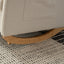 Accent Rocking  Chair with Footrest High Back Rubber Wood Rocking Legs Bedroom Living Space - Korvel