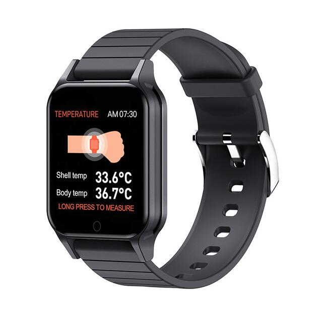 Body Temperature Smart Watch T96 Heart Rate Blood Pressure Fitness Tracker Bluetooth Smart Bracelet - Korvel