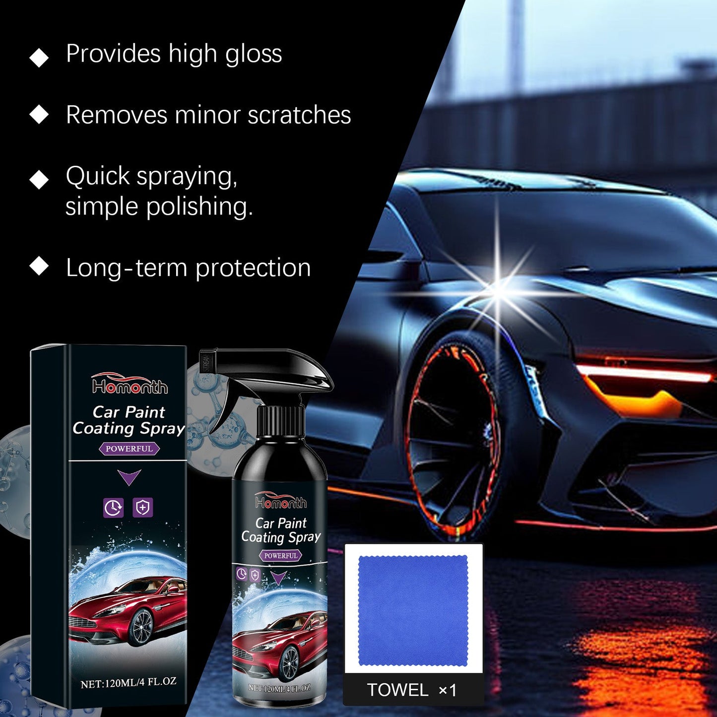 Multi-Functional Car Paint Coating Spray Car Paint Maintenance Antifouling And Waterproof Maintenance Coating Agent - Korvel