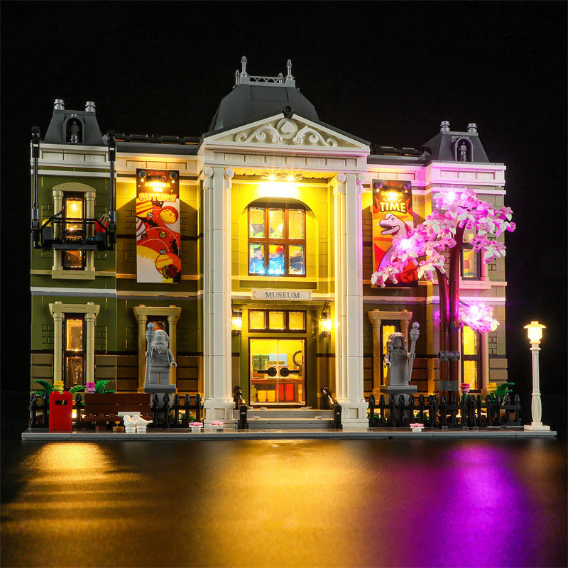 YEABRICKS is compatible with LEGO 10326 Natural History Museum building blocks, LED lighting fixtures, street view toys, and lighting - Korvel