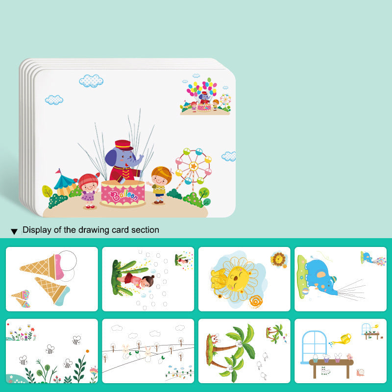 Children's Finger Drawing Paint Kindergarten Color Printing Mud Baby Graffiti Printing Pad Drawing Tool Palm Pointillism - Korvel