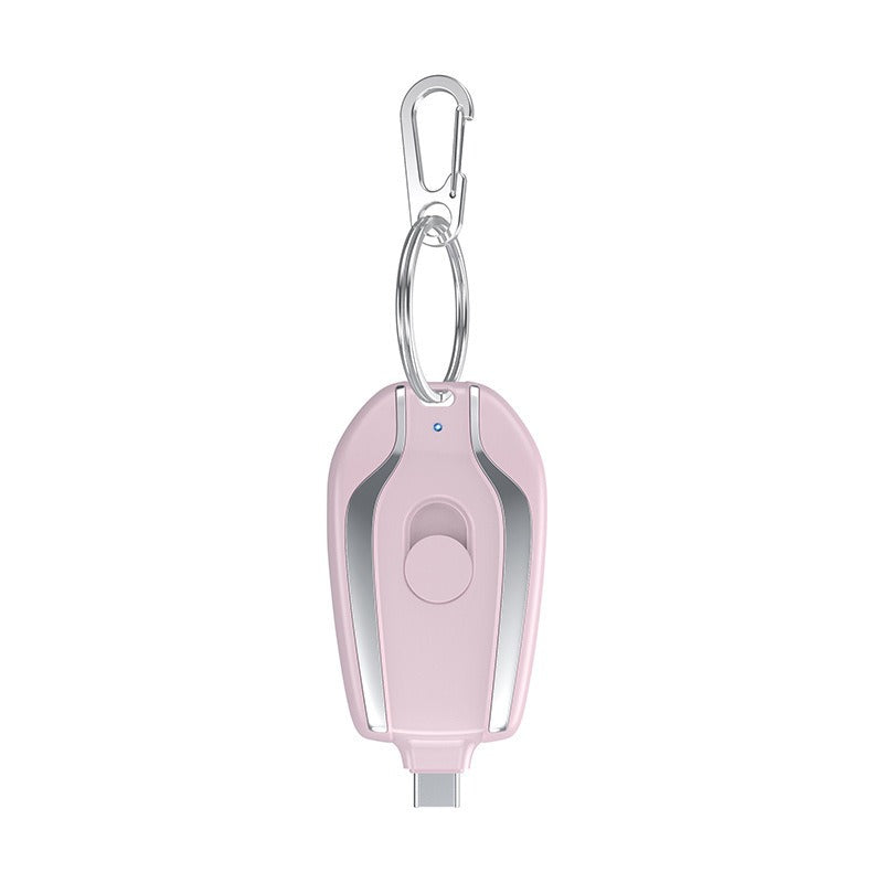 Chargeur portable compact avec porte-clés - Pratique et élégant