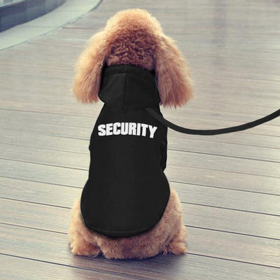 New pet hoodie, outerwear, Security printed hoodie, dog clothing for autumn and winter - Korvel