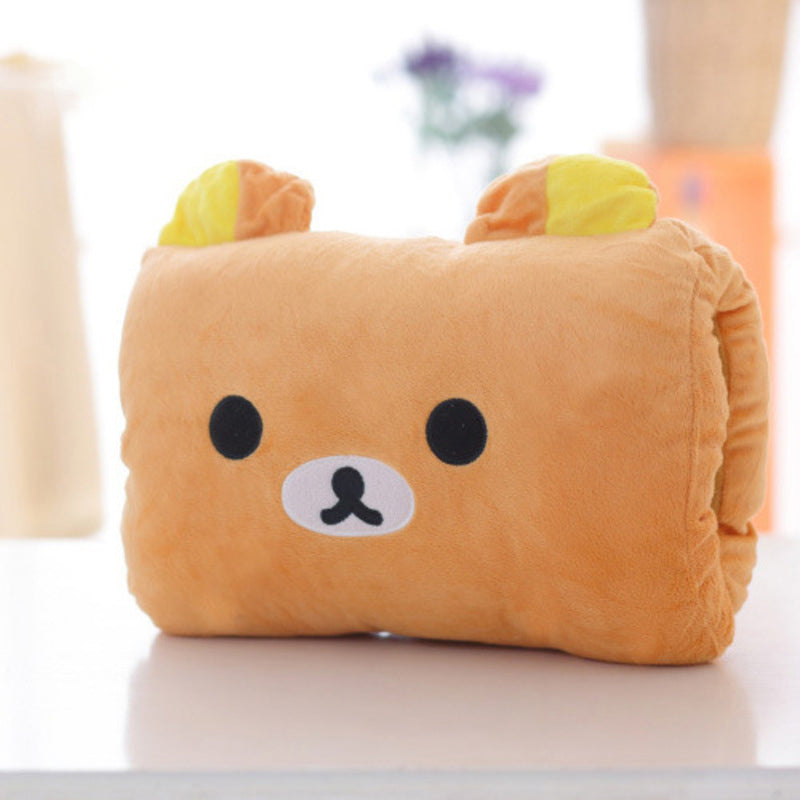 Animated Plush Nap Pillow & Hand Warmer for Kids