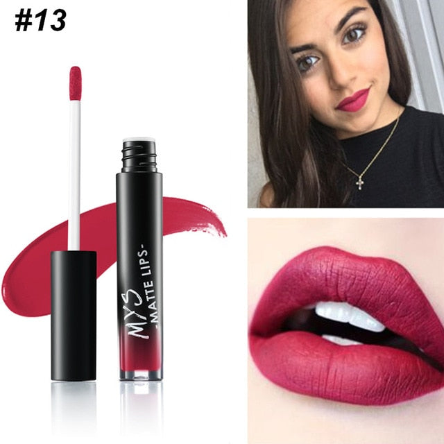 Tinte de Labios Líquido Mate MYS - Impermeable y de Larga Duración