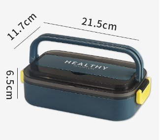 Microwave-heatable 316 stainless steel sealed single-layer compartment insulation lunch box lunch box bento box - Korvel