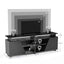 Gaming TV Stand for PS5 with Power Outlet,for TVs 75 inch and Below,LED Entertainment Center,Suitable for Living Room,Bedroom - Korvel