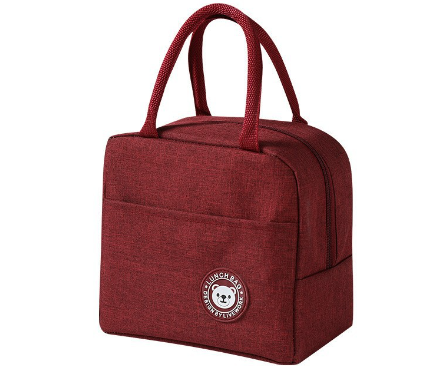 Fashion simple portable insulation bag waterproof fresh-keeping aluminum foil lunch box bag small lunch bag travel cooler bag - Korvel