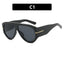 T-Shaped Large Frame Sunglasses - Personalized Women's Style