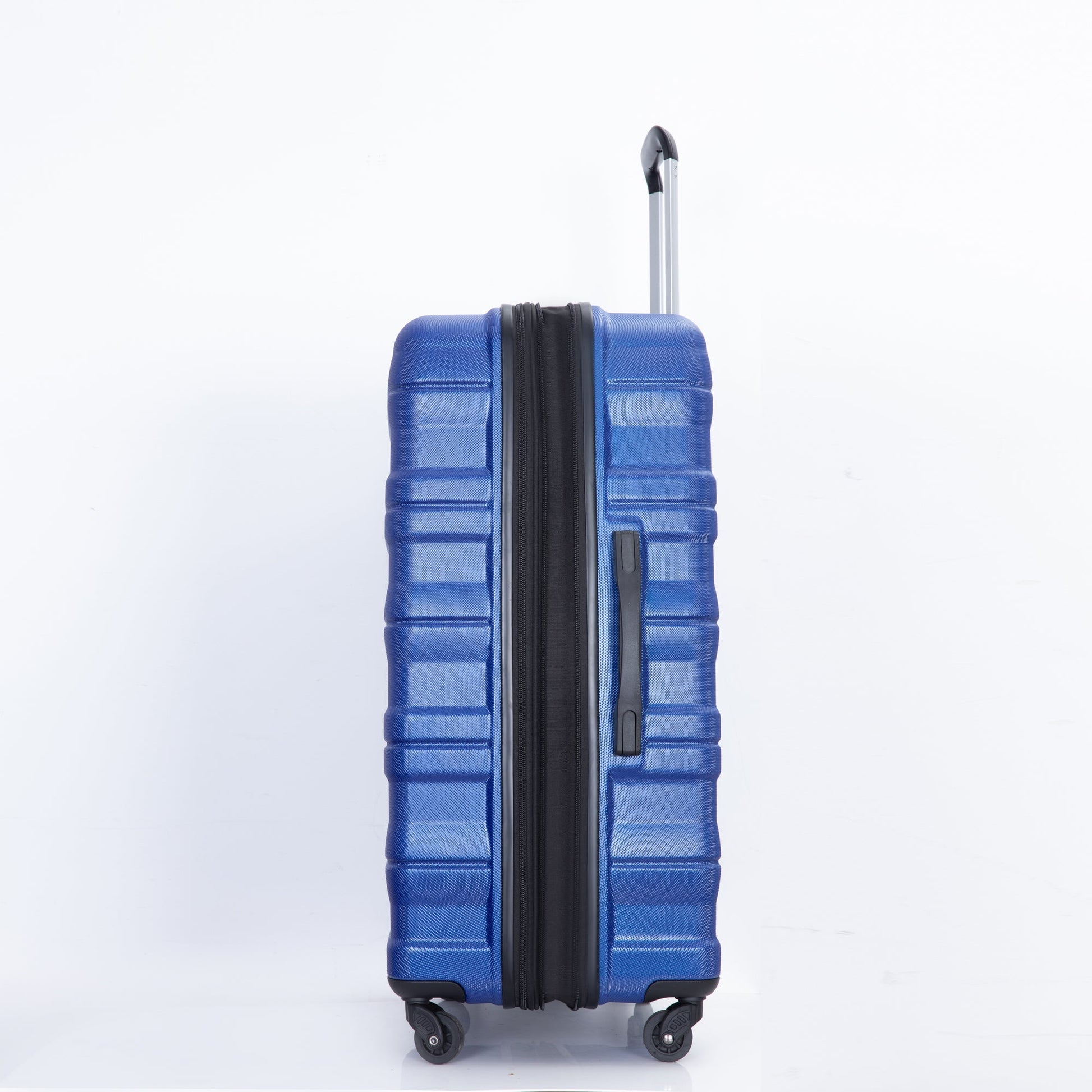 3 Piece Luggage Sets PC Lightweight & Durable Expandable Suitcase with Two Hooks, Spinner Wheels, TSA Lock, (21/25/29) Dark Blue - Korvel