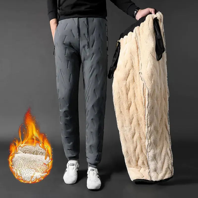 Premium Winter Lambswool Sweatpants for Men