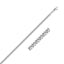 Chaîne Gourmette en Or Blanc 14K - Largeur de 2,80 mm