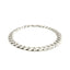 Rhodium Plated Sterling Silver Curb Style Bracelet