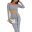Chic Knitted Dress Set - Long Sleeve Top & Bodycon Skirt