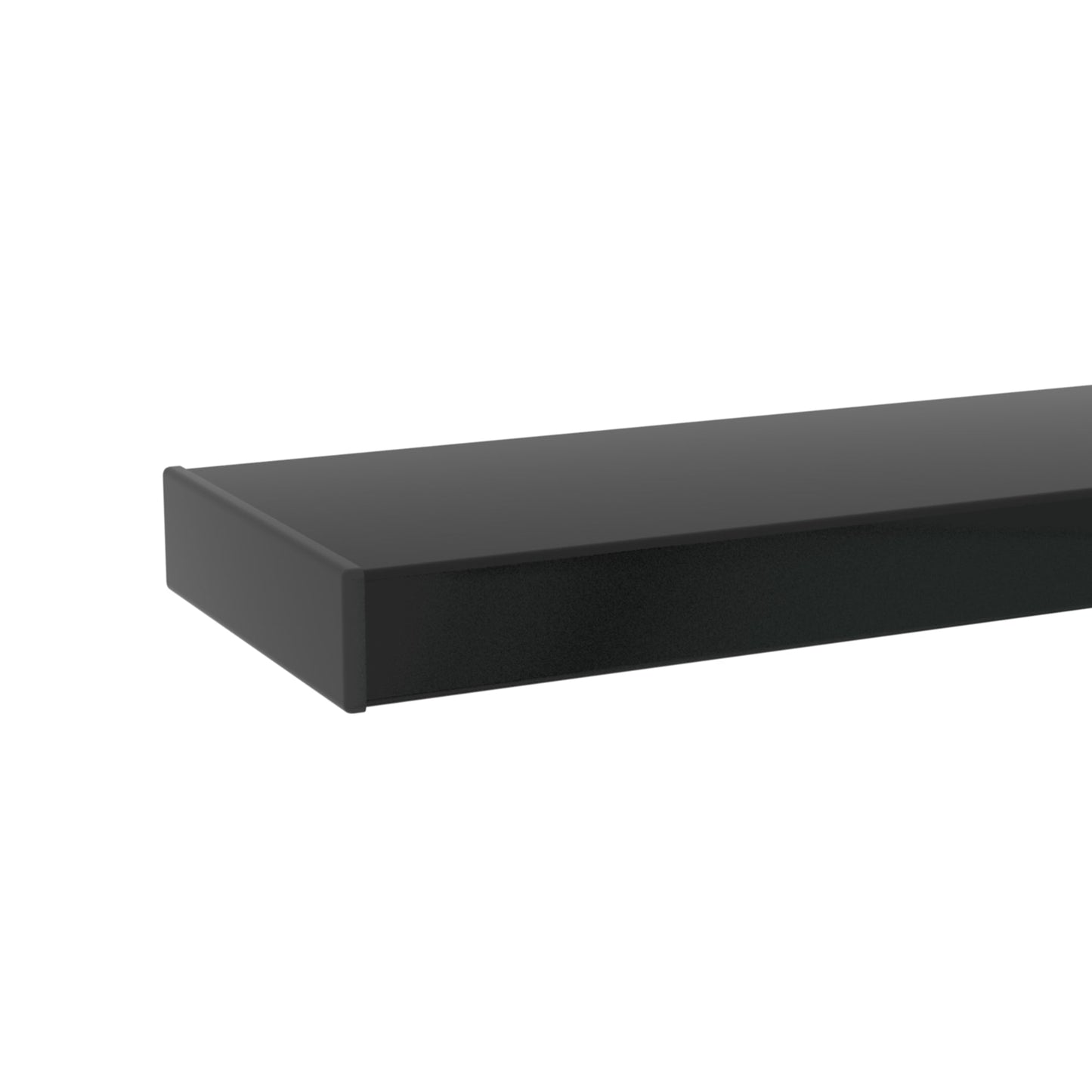Modern Rectangle Black Glass Coffee Table for Living Room