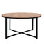 Modern Round Metal Coffee Table - Korvel