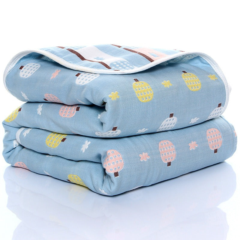 Manta de Recepción de Gasa de Seis Capas Premium para Bebés