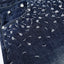 Pantalones de mezclilla de pierna ancha bordados con flores para hombres