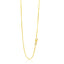 Cadena de Caja Ajustable de Oro Amarillo de 14k 0.8mm