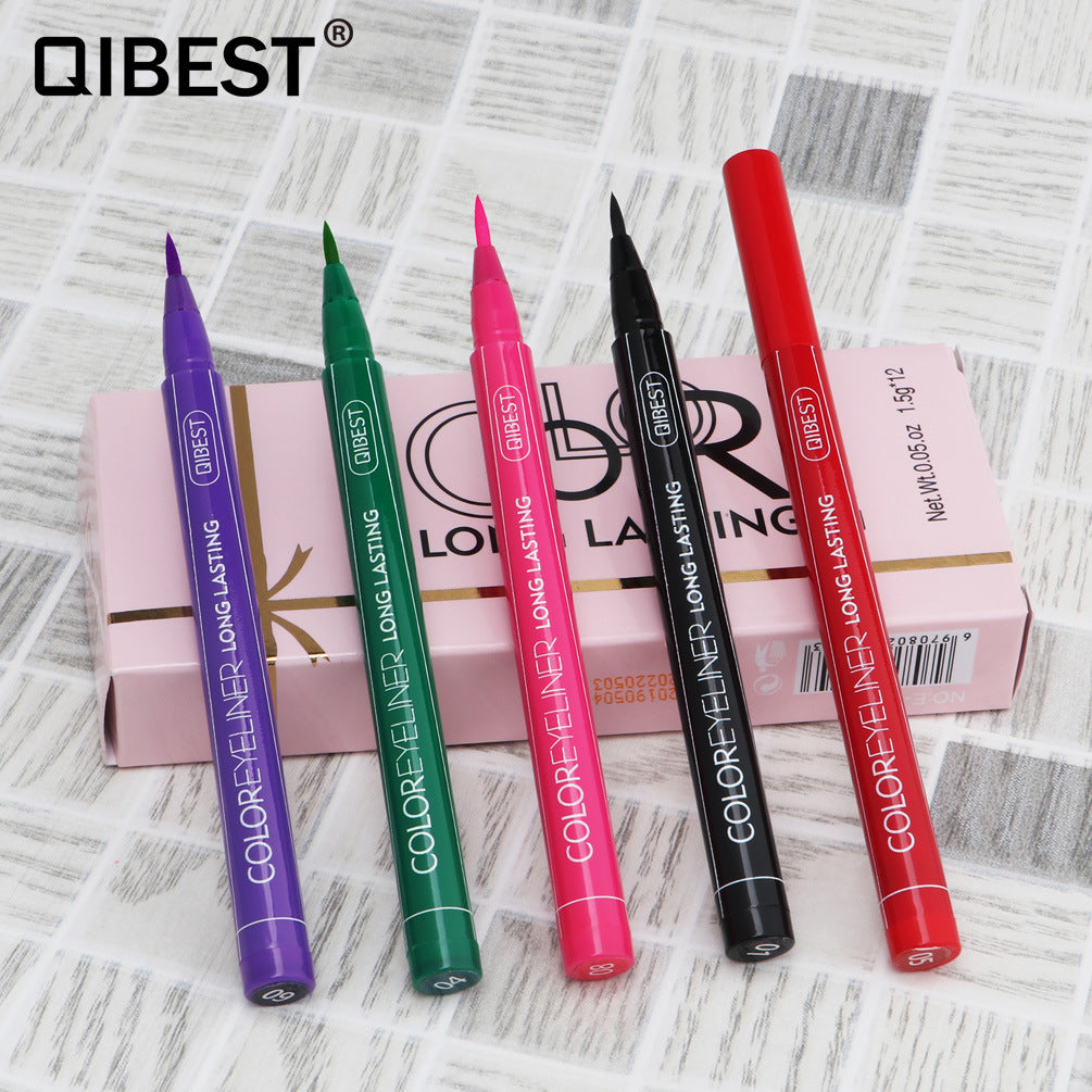 QIBEST Eyeliner Pen Coloré Étanche