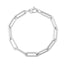 Bracelet en chaîne en papier clip extra large en or blanc 14K