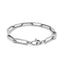 Bracelet en chaîne en papier clip extra large en or blanc 14K