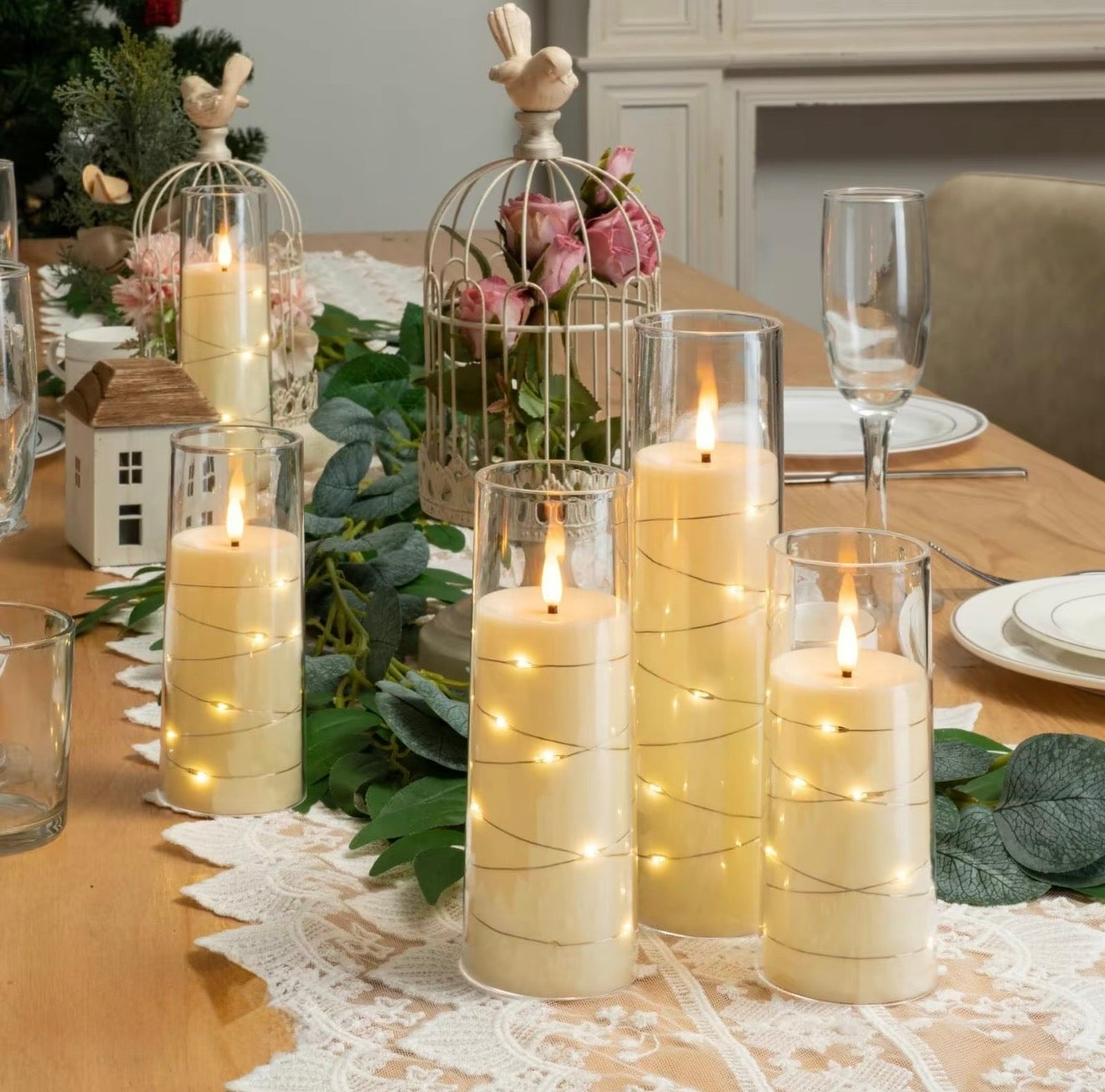 StarGlow LED Pillar Candles - Korvel