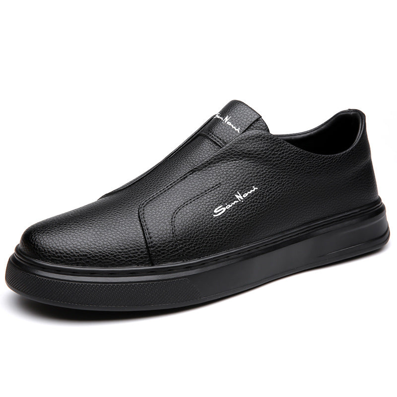 Sneakers with a casual style and anti slip lace up flat bottom with soft sole and soft surface can be easily kicked with one foot - Korvel