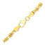Pulsera de cuerda de corte de diamante sólido de oro amarillo de 10k - 5.0mm